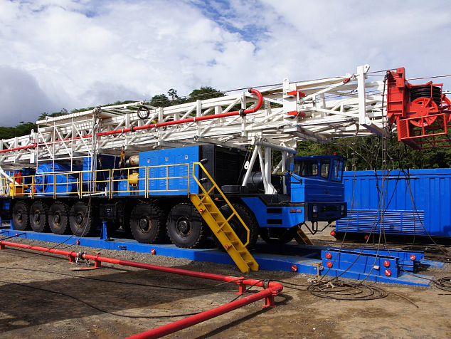 4000m (1000hp) truck-mounted drilling: Fully independent suspension